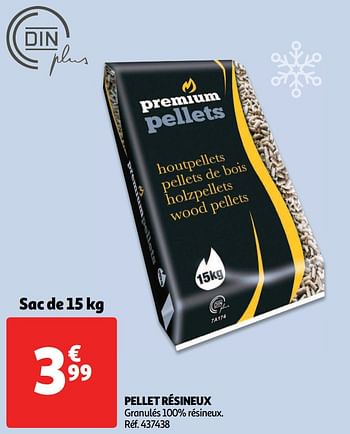 Promoties Pellet résineux - Premium - Geldig van 23/01/2019 tot 29/01/2019 bij Auchan