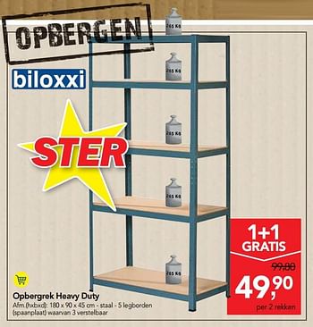 Promoties Opbergrek heavy duty - Biloxxi - Geldig van 30/01/2019 tot 12/02/2019 bij Makro