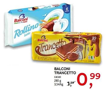 Promoties Trancetto cacao - Balconi - Geldig van 23/01/2019 tot 05/02/2019 bij C&B