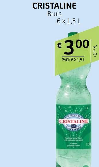 Promoties Bruis - Cristaline - Geldig van 18/01/2019 tot 31/01/2019 bij BelBev