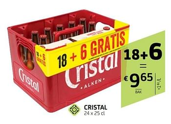 Promoties Cristal - Cristal - Geldig van 18/01/2019 tot 31/01/2019 bij BelBev
