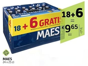 Promoties Maes - Maes - Geldig van 18/01/2019 tot 31/01/2019 bij BelBev