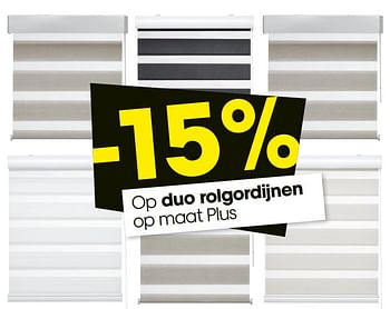 Attent Zenuwinzinking filter Huismerk - Kwantum -15% op duo rolgordijnen op maat plus - Promotie bij  Kwantum
