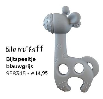 Promotions Bijtspeeltje blauwgrijs - Bite Me! - Valide de 01/01/2019 à 31/12/2019 chez Dreambaby