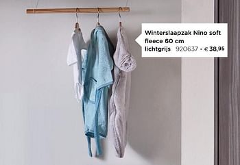 Promoties Winterslaapzak nino soft fleece lichtgrijs - Huismerk - Dreamland - Geldig van 01/01/2019 tot 31/12/2019 bij Dreambaby