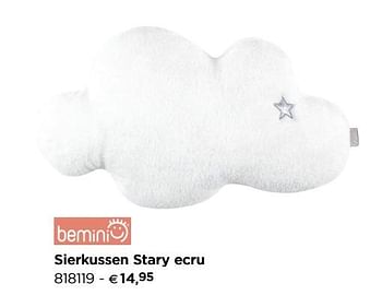 Promoties Sierkussen stary ecru - Bemini - Geldig van 01/01/2019 tot 31/12/2019 bij Dreambaby