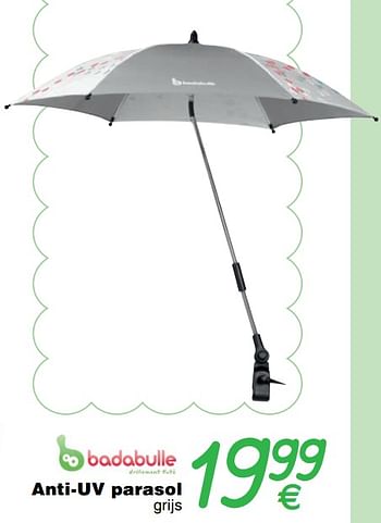 Promoties Anti-uv parasol - Badabulle - Geldig van 01/01/2019 tot 31/12/2019 bij Cora
