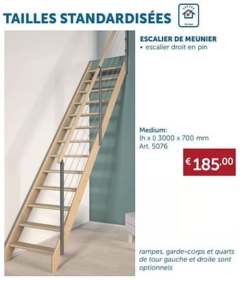 Promotions Tailles standardisées medium - Produit maison - Zelfbouwmarkt - Valide de 29/01/2019 à 04/03/2019 chez Zelfbouwmarkt