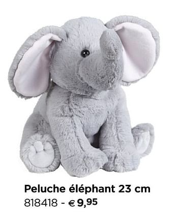 Promotions Peluche éléphant - Produit maison - Dreamland - Valide de 01/01/2019 à 31/12/2019 chez Dreambaby
