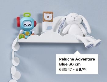 Promoties Peluche adventure blue - Huismerk - Dreamland - Geldig van 01/01/2019 tot 31/12/2019 bij Dreambaby