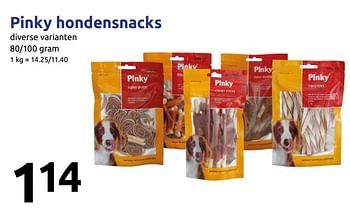 Promoties Pinky hondensnacks - Pinky - Geldig van 30/01/2019 tot 05/02/2019 bij Action