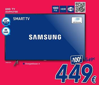 Promoties Samsung uhd tv ue49nu7100 - Samsung - Geldig van 01/02/2019 tot 24/02/2019 bij Krefel
