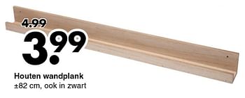 Huismerk - Wibra Houten wandplank Promotie