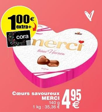 Promotions Coeurs savoureux merci - Ferrero - Valide de 29/01/2019 à 14/02/2019 chez Cora
