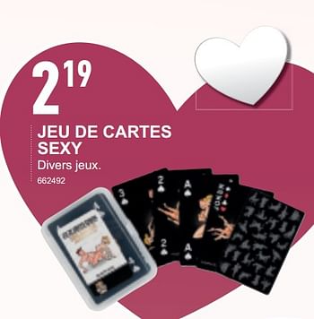 Promotions Jeu de cartes sexy - Produit maison - Trafic  - Valide de 30/01/2019 à 03/02/2019 chez Trafic