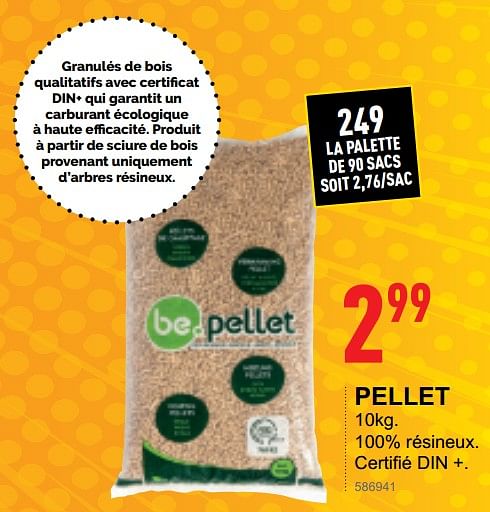 Sac de pellet discount trafic