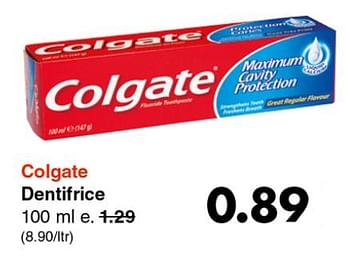 Promotions Colgate dentifrice - Colgate - Valide de 28/01/2019 à 16/02/2019 chez Wibra
