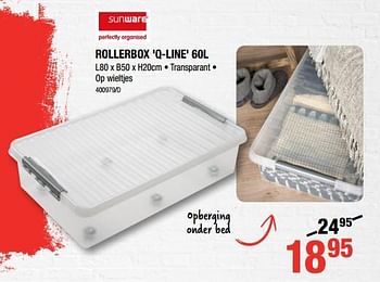 Promoties Rollerbox q-line - Sunware - Geldig van 31/01/2019 tot 17/02/2019 bij HandyHome