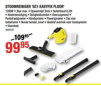 Promoties Kärcher stoomreiniger sc1 easyfix floor - Kärcher - Geldig van 31/01/2019 tot 17/02/2019 bij HandyHome
