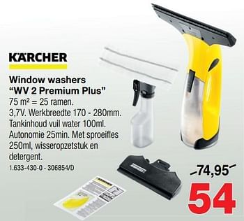 Promoties Kärcher window washers wv 2 premium plus 1.633-430-0 - Kärcher - Geldig van 31/01/2019 tot 24/02/2019 bij Home & Co
