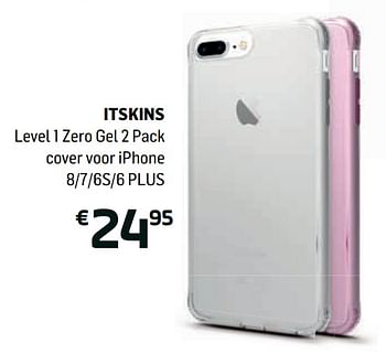 Promoties Itskins level 1 zero gel 2 pack cover voor iphone 8-7-6s-6 plus - ITSkins - Geldig van 31/01/2019 tot 18/03/2019 bij Base