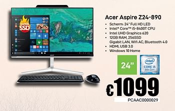 Promoties Acer aspire z24-890 - Acer - Geldig van 01/02/2019 tot 09/02/2019 bij Compudeals