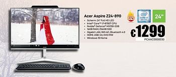 Promoties Acer aspire z24-890 - Acer - Geldig van 01/02/2019 tot 09/02/2019 bij Compudeals