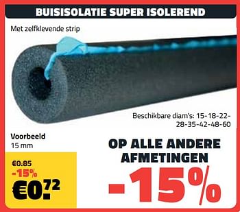 Promoties Buisisolatie super isolerend - Huismerk - Bouwcenter Frans Vlaeminck - Geldig van 01/02/2019 tot 28/02/2019 bij Bouwcenter Frans Vlaeminck