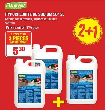 Hypochlorite de sodium Forever 5L