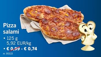 Promoties Pizza salami - Huismerk - Lidl - Geldig van 11/02/2019 tot 16/02/2019 bij Lidl