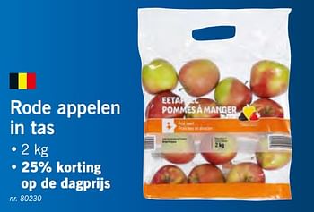 Promoties Rode appelen in tas - Huismerk - Lidl - Geldig van 11/02/2019 tot 16/02/2019 bij Lidl