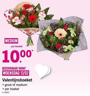 Promoties Valentijnsboeket - Huismerk - Lidl - Geldig van 11/02/2019 tot 16/02/2019 bij Lidl