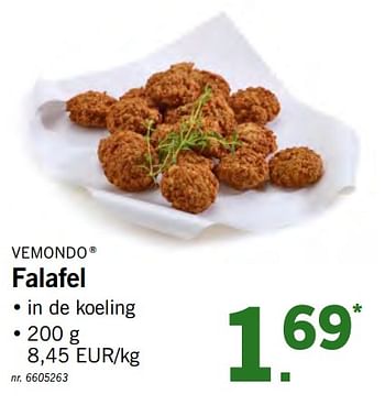 Promoties Falafel - Huismerk - Lidl - Geldig van 11/02/2019 tot 16/02/2019 bij Lidl