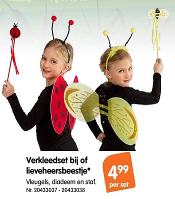 Promoties Verkleedset bij of lieveheersbeestje - Huismerk - Fun - Geldig van 23/01/2019 tot 05/03/2019 bij Fun