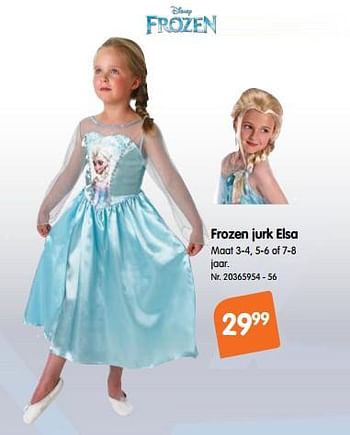 Promotions Frozen jurk elsa - Disney  Frozen - Valide de 23/01/2019 à 05/03/2019 chez Fun