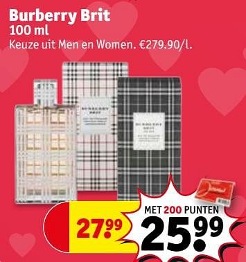 Burberry brit eau 2025 de toilette kruidvat