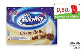 Promoties Crispy rolls - Milky Way - Geldig van 01/02/2019 tot 28/02/2019 bij Intermarche