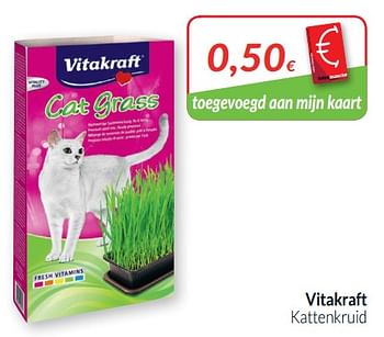 Promoties Vitakraft kattenkruid - Vitakraft - Geldig van 01/02/2019 tot 28/02/2019 bij Intermarche