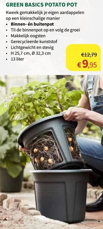 Promoties Potato pot - Green Basics - Geldig van 30/01/2019 tot 10/02/2019 bij Horta