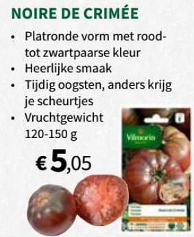 Promoties Noire de crimée - Vilmorin - Geldig van 30/01/2019 tot 10/02/2019 bij Horta