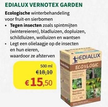 Promoties Vernotex garden - Edialux - Geldig van 30/01/2019 tot 10/02/2019 bij Horta