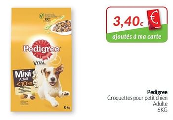Promotions Pedigree croquettes pour petit chien adulte - Pedigree - Valide de 01/02/2019 à 28/02/2019 chez Intermarche