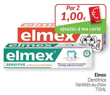 Promotions Elmex dentifrice - Elmex - Valide de 01/02/2019 à 28/02/2019 chez Intermarche