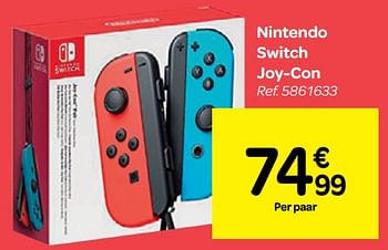 Promoties Nintendo switch joy-con - Nintendo - Geldig van 06/02/2019 tot 18/02/2019 bij Carrefour