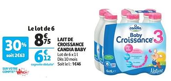 Candia Lait De Croissance Candia Baby En Promotion Chez Auchan Ronq