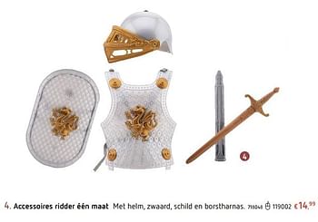 Promoties Accessoires ridder met helm, zwaard, schild en borstharnas - Huismerk - Dreamland - Geldig van 07/02/2019 tot 09/03/2019 bij Dreamland