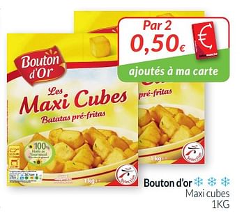 Promotions Bouton d`or maxi cubes - Bouton D'Or - Valide de 01/02/2019 à 28/02/2019 chez Intermarche