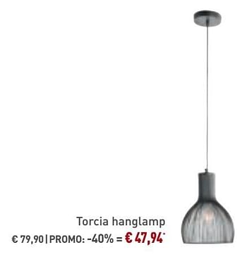 Promoties Torcia hanglamp - Bristol - Geldig van 01/02/2019 tot 02/03/2019 bij Overstock