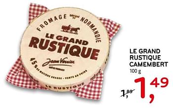 Promoties Le grand rustique camembert - Le grand Rustique - Geldig van 06/02/2019 tot 19/02/2019 bij C&B