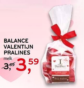 Promotions Balance valentijn pralines - Balance - Valide de 06/02/2019 à 19/02/2019 chez C&B